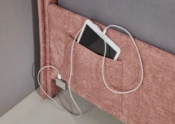 Doppelbett Ollie | 140 x 200 cm | Rosa Design