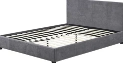 Doppelbett Romano - 140x200cm - mit Lattenrost - grau