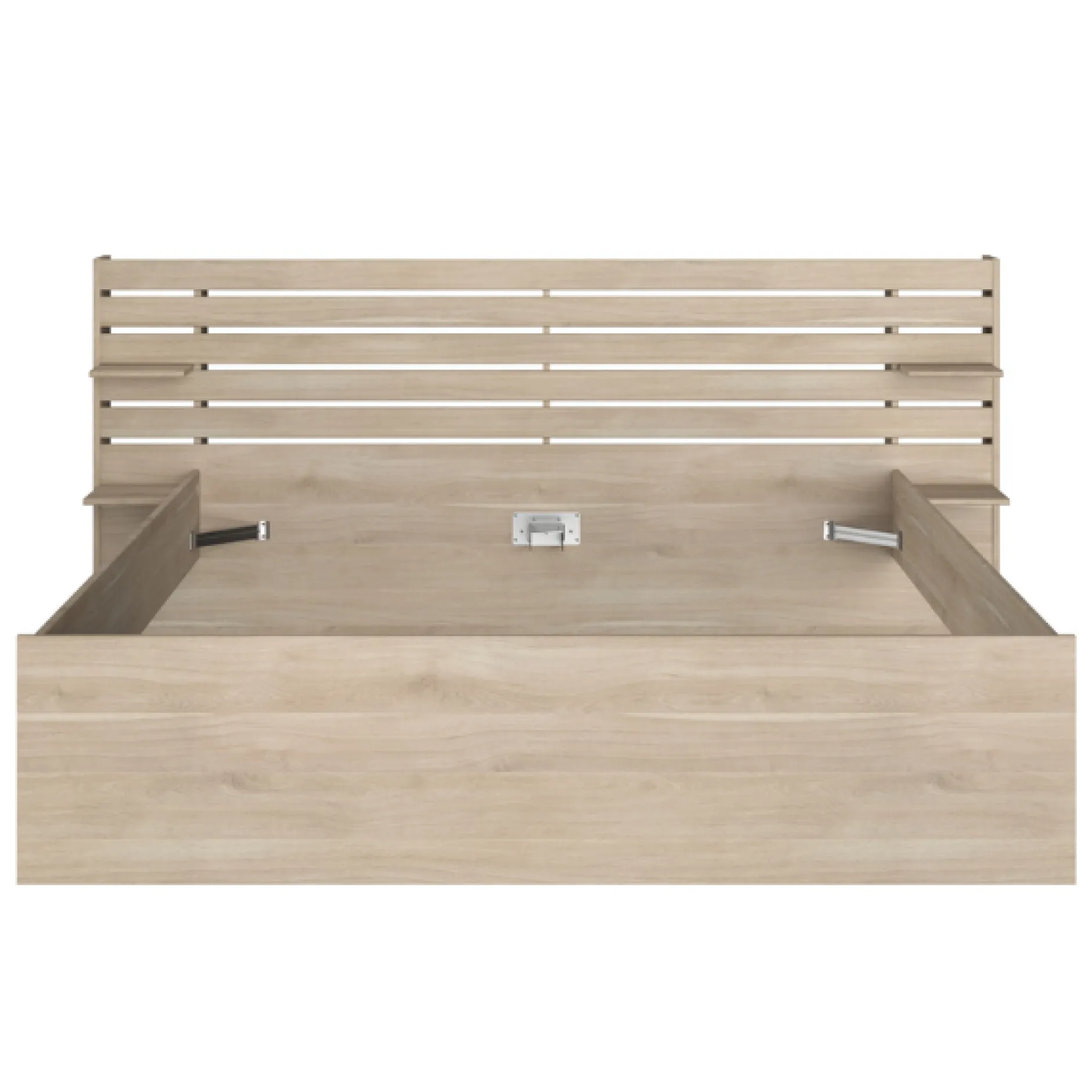 Doppelbett Tokio 180x200cm - Eiche Dekor / weiß