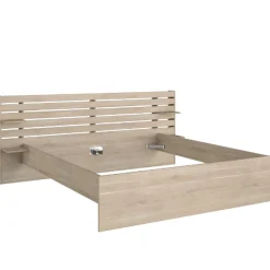 Doppelbett Tokio 180x200cm - Eiche Dekor / weiß