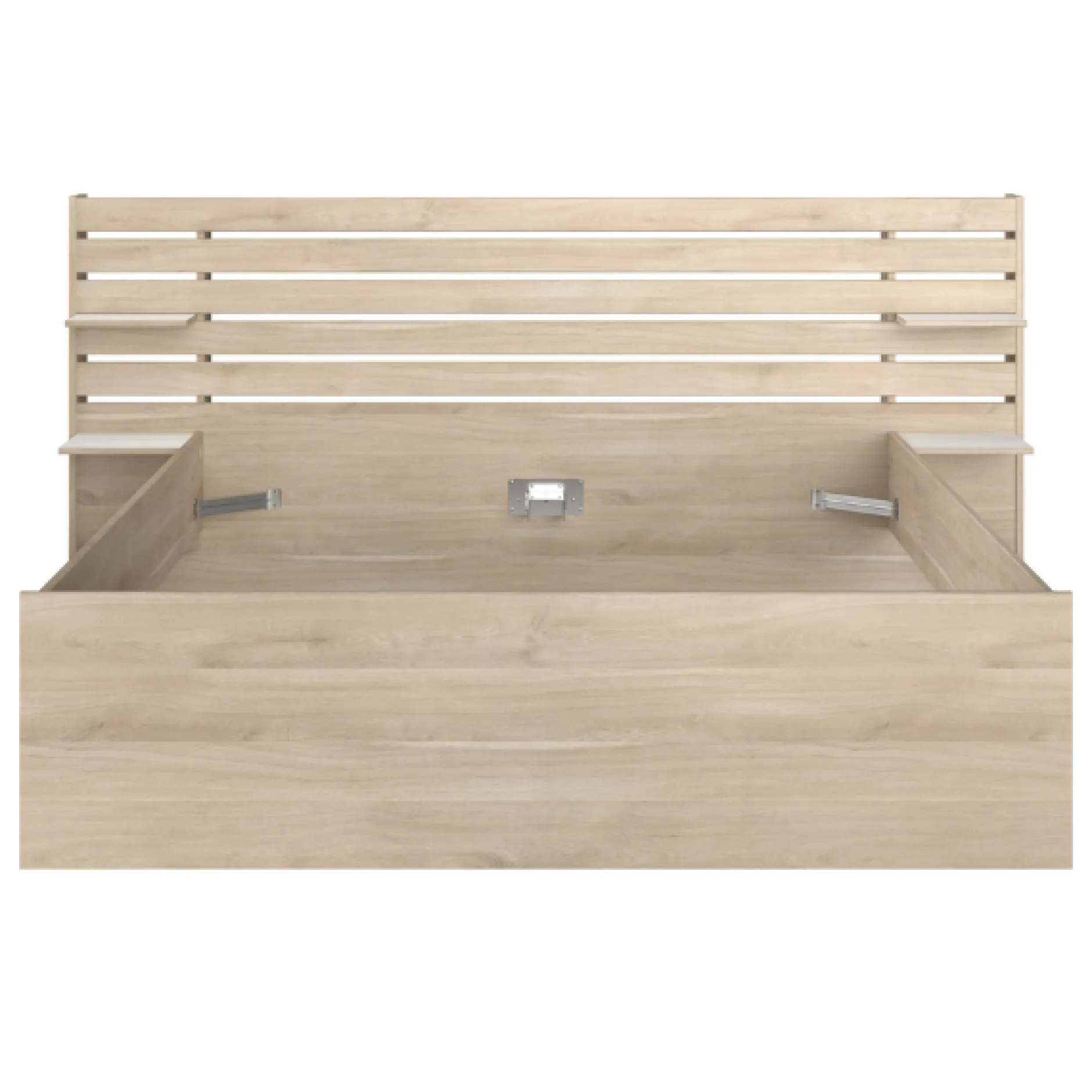 Doppelbett Tokio 160x200cm-Eiche Dekor/Weiß