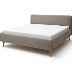 Doppelbett Tony 180x200cm mit Stauraum - taupe