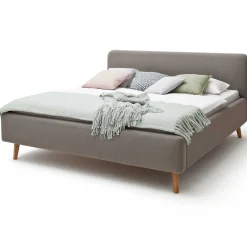 Doppelbett Tony 180x200cm mit Stauraum - taupe