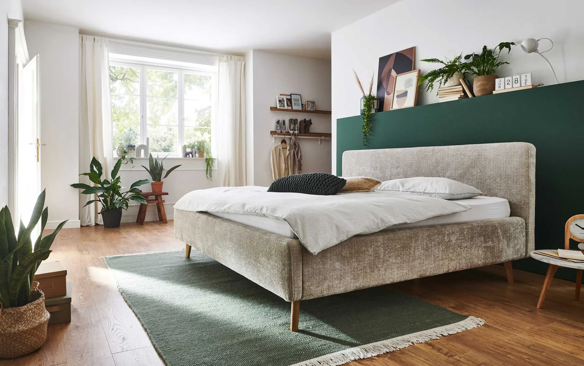 Doppelbett Younes 180x200cm - beige