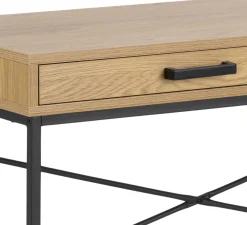 Dover Schreibtisch 110cm - mit Ablageschublade - Wildeiche