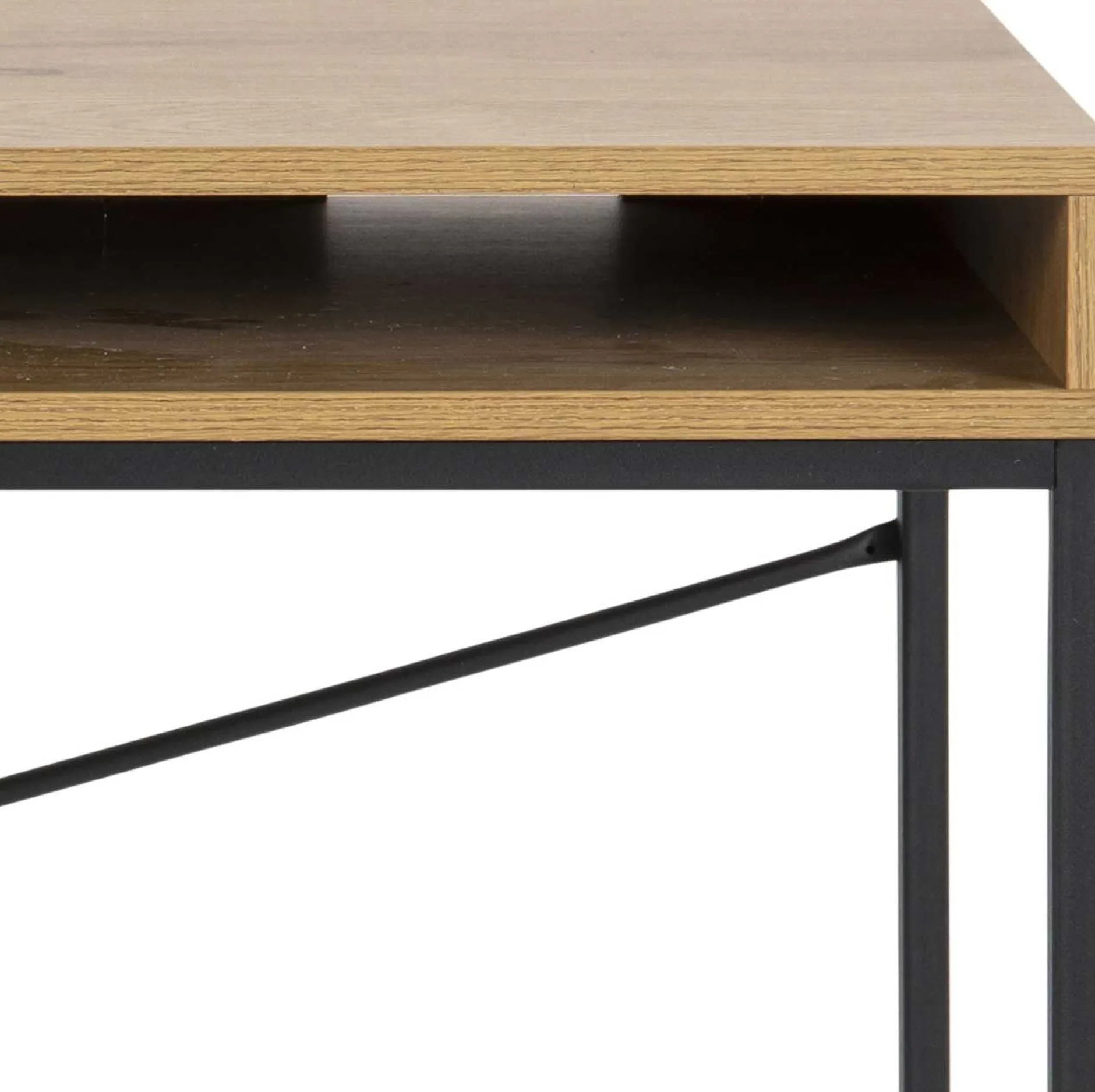 Dover Schreibtisch 110cm - mit Ablageschublade - Wildeiche