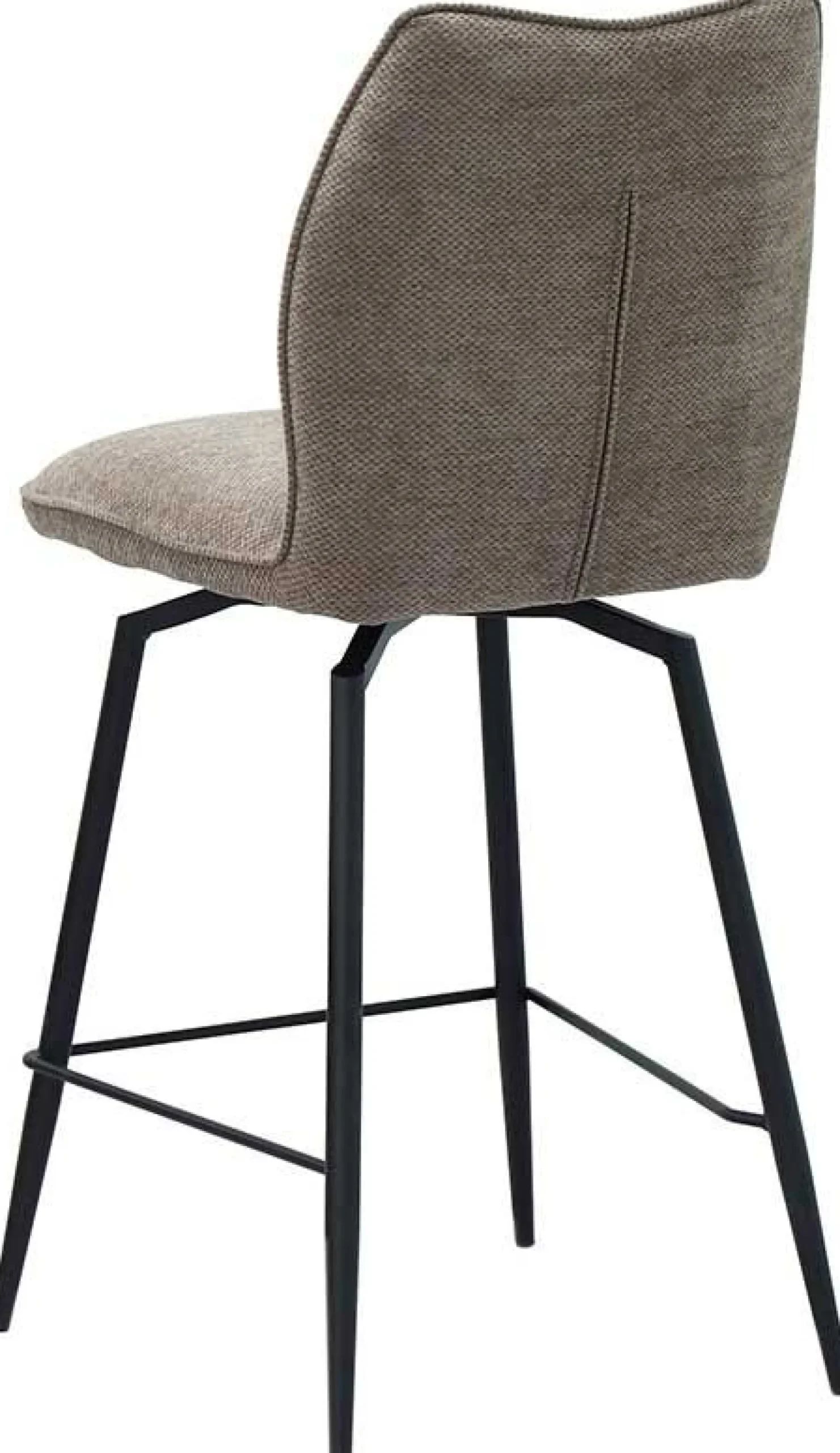 Drehbarer Barhocker Lara | 48 x 56 x 103 cm | Sandfarbenes Design