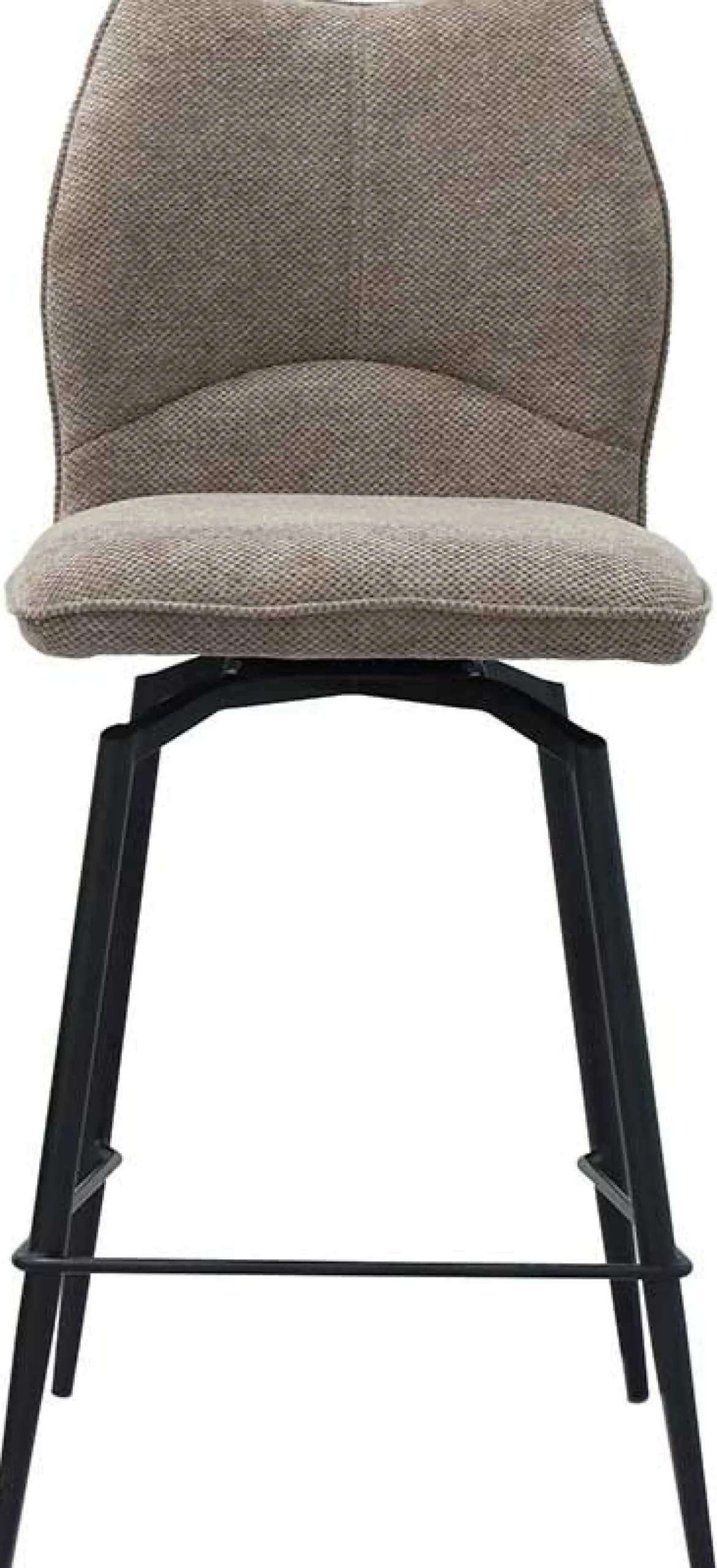 Drehbarer Barhocker Lara | 48 x 56 x 103 cm | Sandfarbenes Design