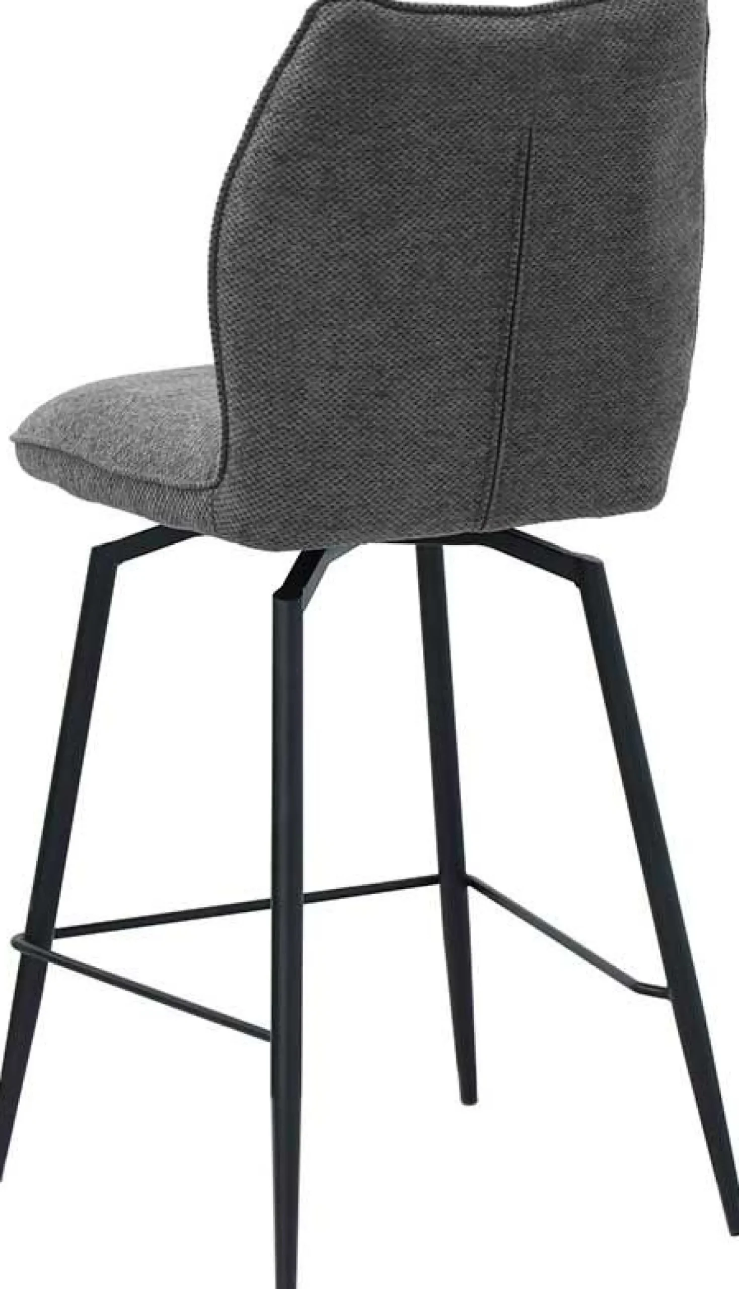 Drehbarer Barhocker Lara | 48 x 56 x 103 cm | Design Grau