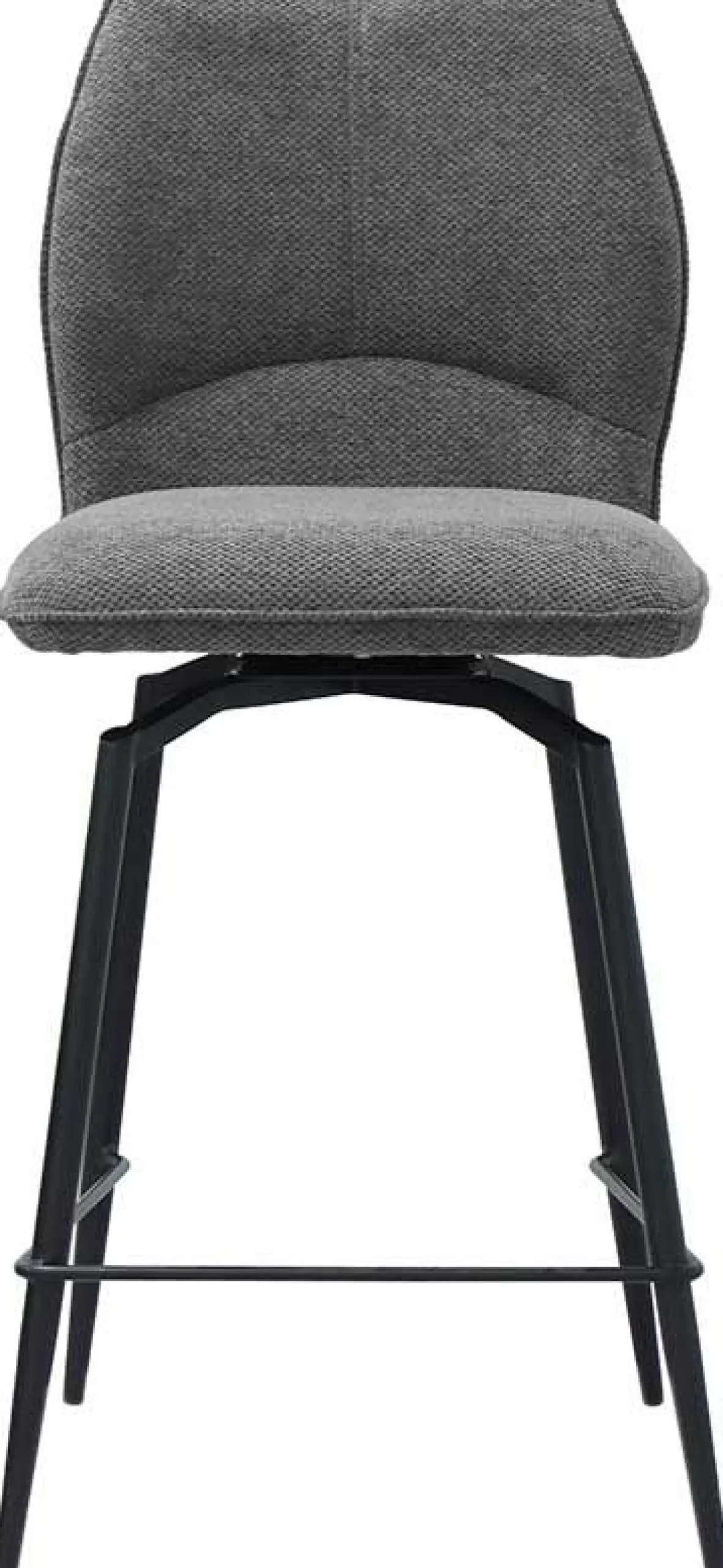 Drehbarer Barhocker Lara | 48 x 56 x 103 cm | Design Grau