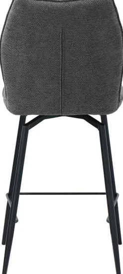Drehbarer Barhocker Lara | 48 x 56 x 103 cm | Design Grau