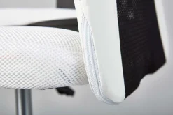 Drehstuhl Donny ergonomische Rückenlehne - weiß