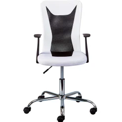 Drehstuhl Donny ergonomische Rückenlehne - weiß