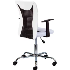 Drehstuhl Donny ergonomische Rückenlehne - weiß