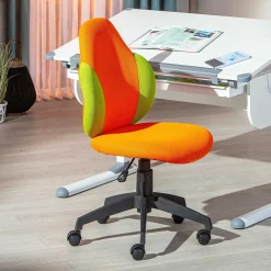 Drehstuhl Jessie - orange/grün