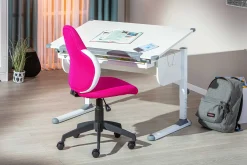 Drehstuhl Jessie - rosa/weiß