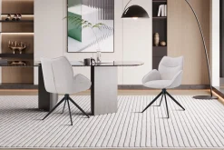 Drehstuhl Mahi | 60 x 66 x 90 cm | Weiß