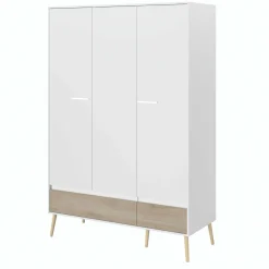 Dresser Hardy 135cm mit 3 Tren - Molke/Eiche