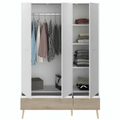 Dresser Hardy 135cm mit 3 Tren - Molke/Eiche