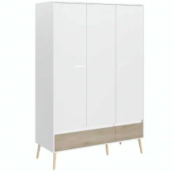 Dresser Hardy 135cm mit 3 Tren - Molke/Eiche
