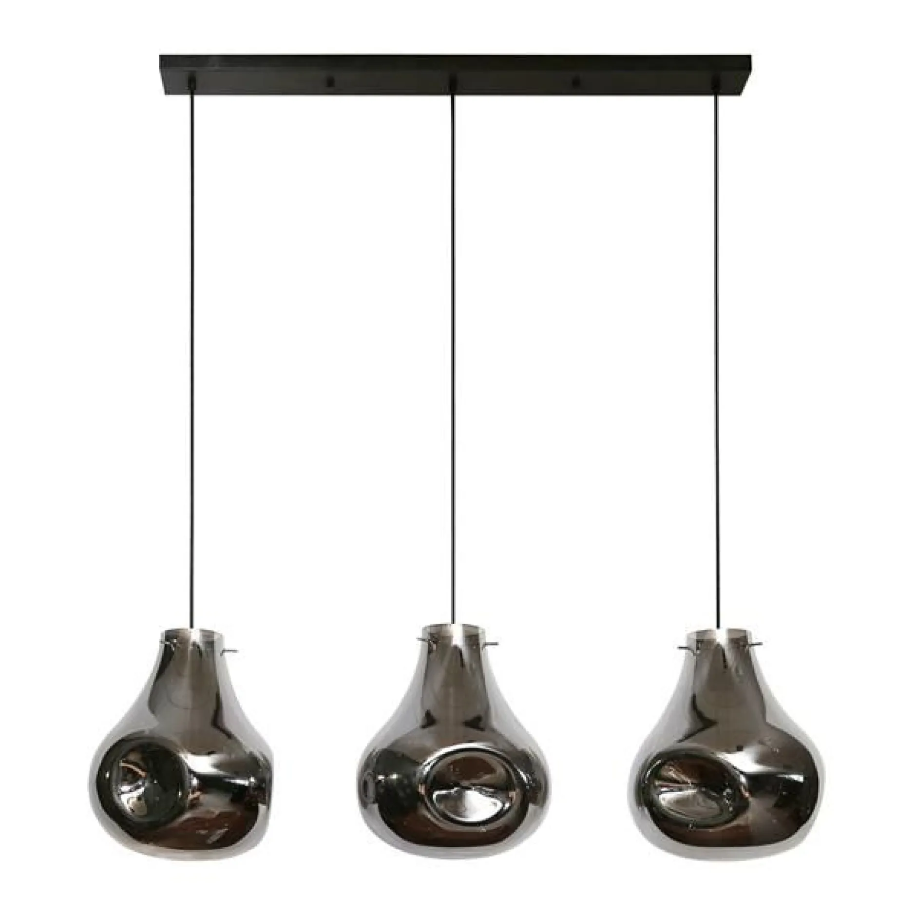Désirée Hängeleuchte 115 cm-Chromglas