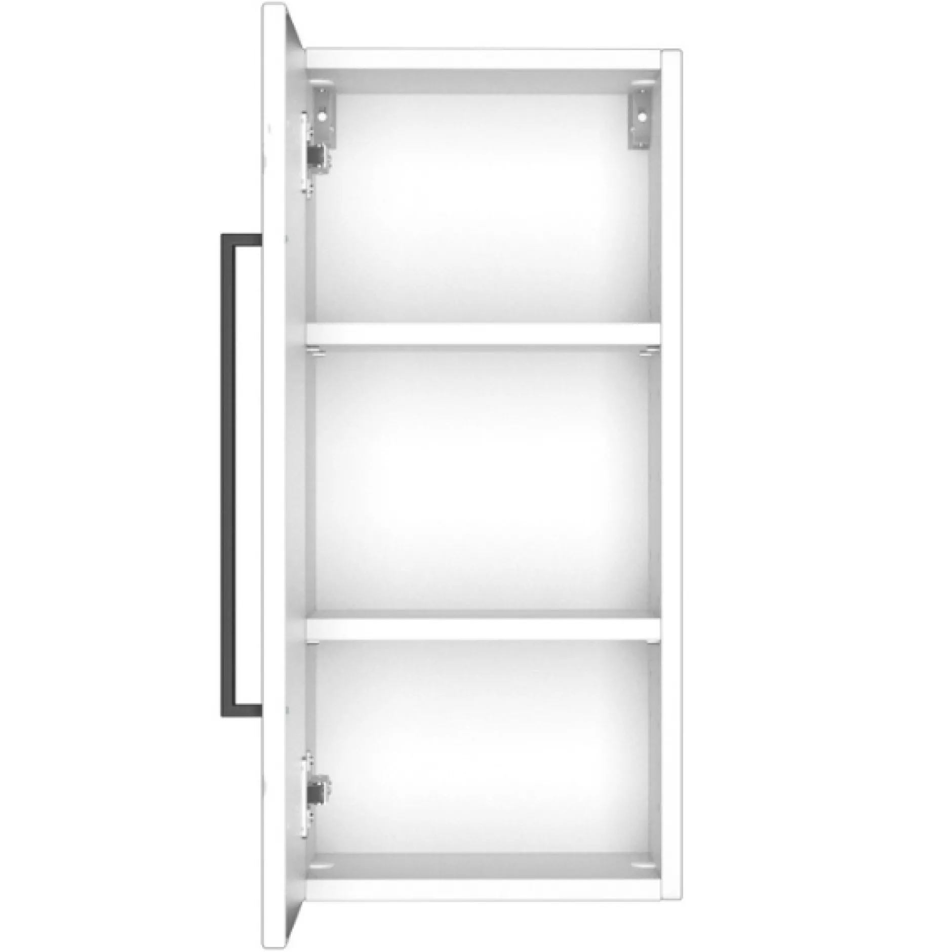 DusanBadezimmer : Hängeschränke, Spiegelschrank, Waschbeckenunterschrank - weiß