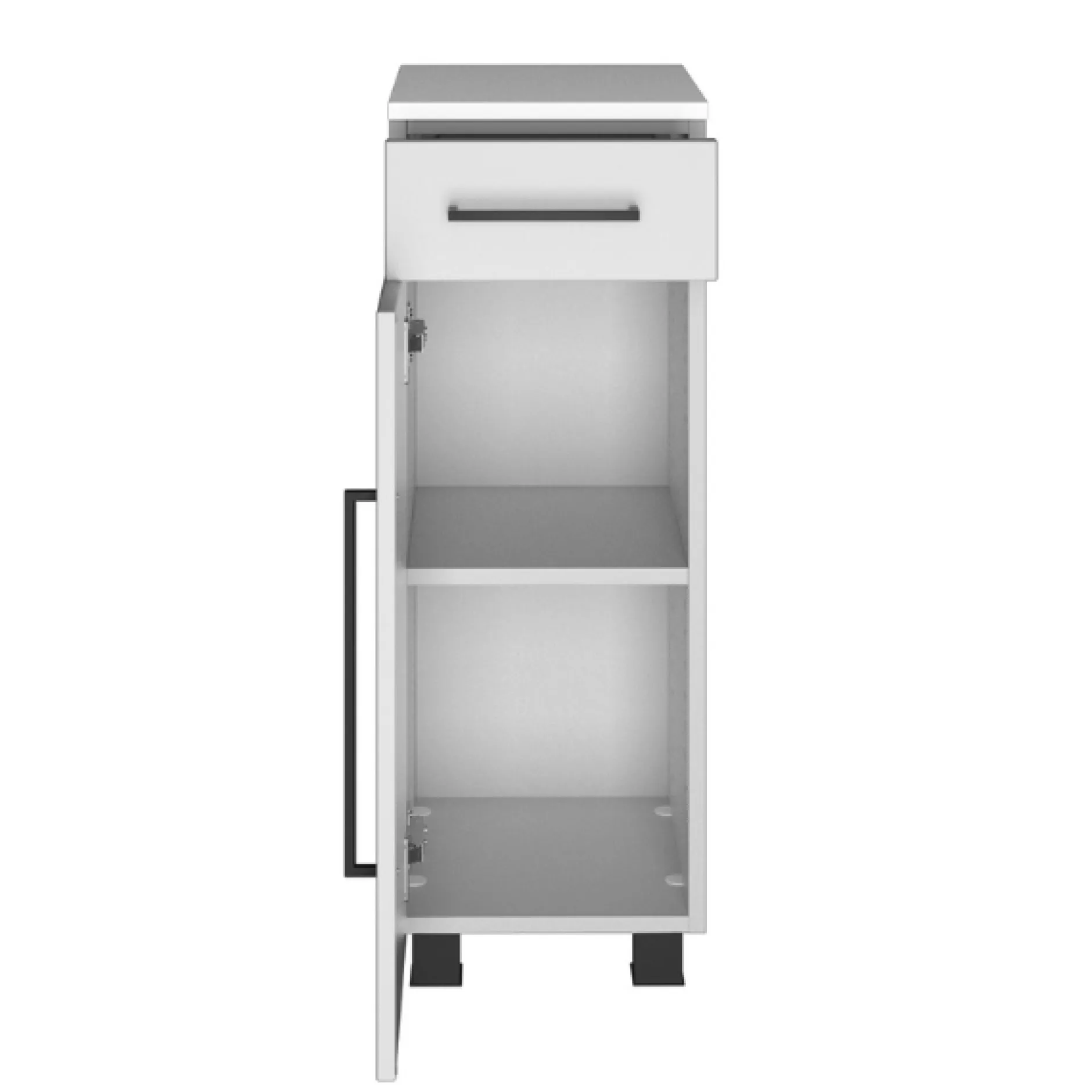DusanBadezimmer : Hängeschränke, Spiegelschrank, Waschbeckenunterschrank - weiß