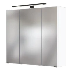 DusanBadezimmer : Hängeschränke, Spiegelschrank, Waschbeckenunterschrank, Säulenschrank - weiß