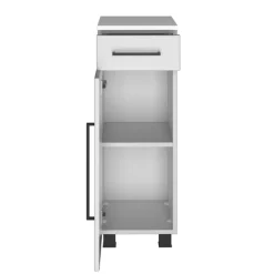 DusanBadezimmer : Hängeschränke, Spiegelschrank, Waschbeckenunterschrank, Säulenschrank - weiß