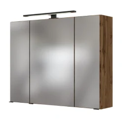 DusanBadezimmer : Spiegelschrank, Waschtischschrank, Hängeschränke - wotan oak