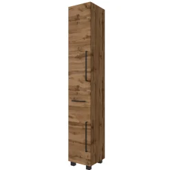DusanBadezimmer : Säulenschrank, Spiegelschrank, Waschtischschrank, Hängeschränke - wotan oak