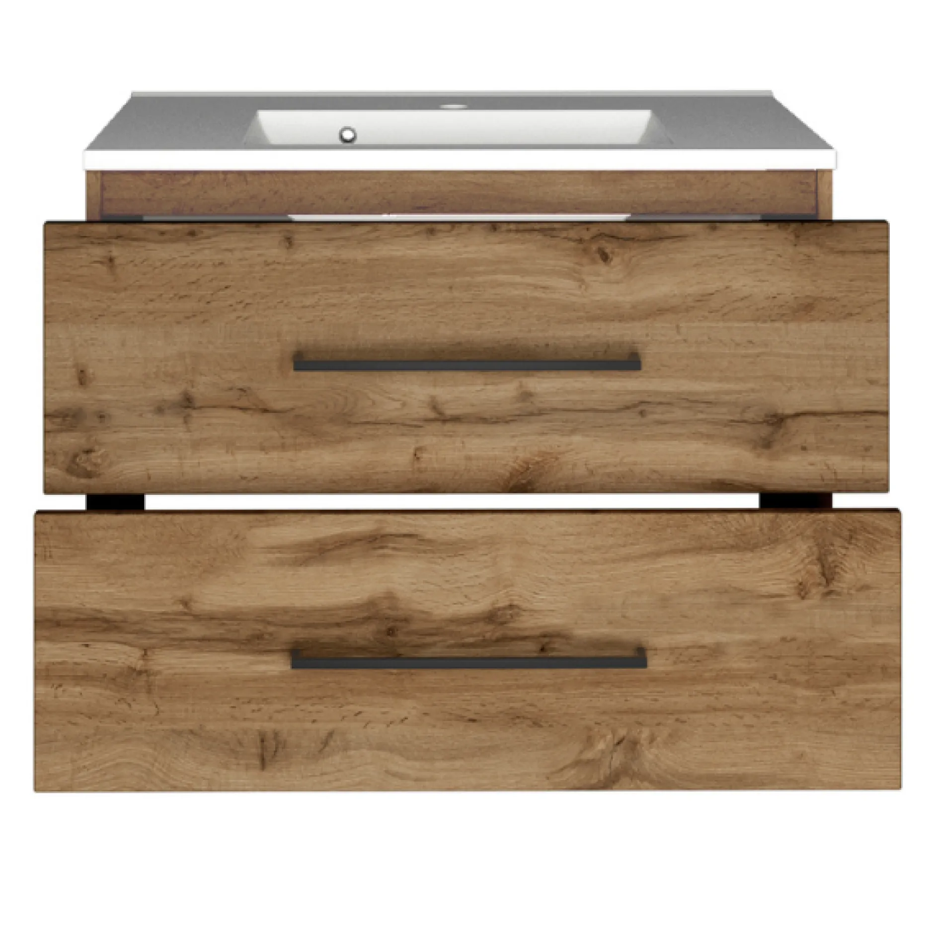 DusanBadezimmer : Säulenschrank, Spiegelschrank, Waschtischschrank, Hängeschränke - wotan oak