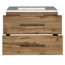 DusanBadezimmer : Säulenschrank, Spiegelschrank, Waschtischschrank - wotan Eiche