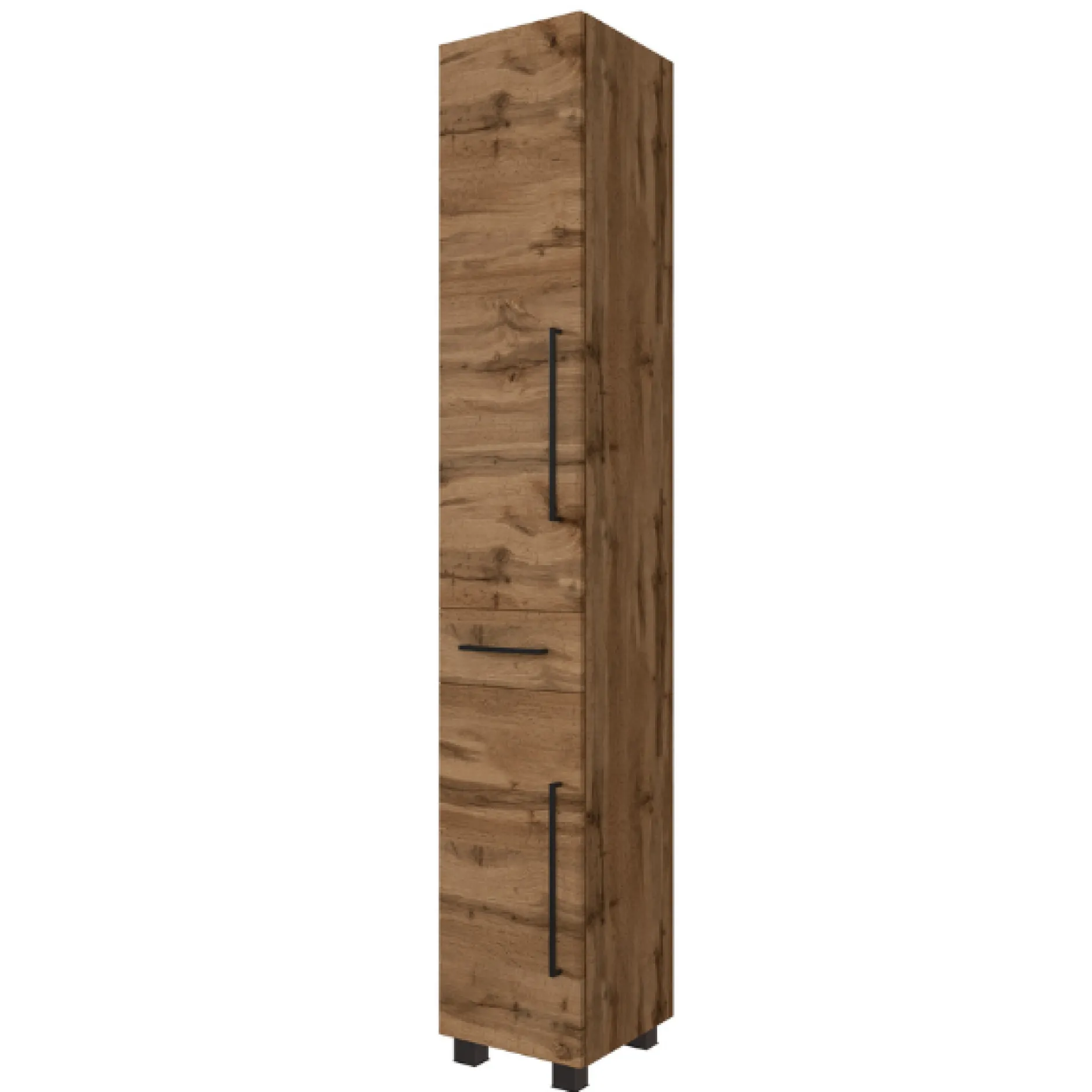 DusanBadezimmer : Säulenschrank, Spiegelschrank, Waschtischschrank - wotan Eiche