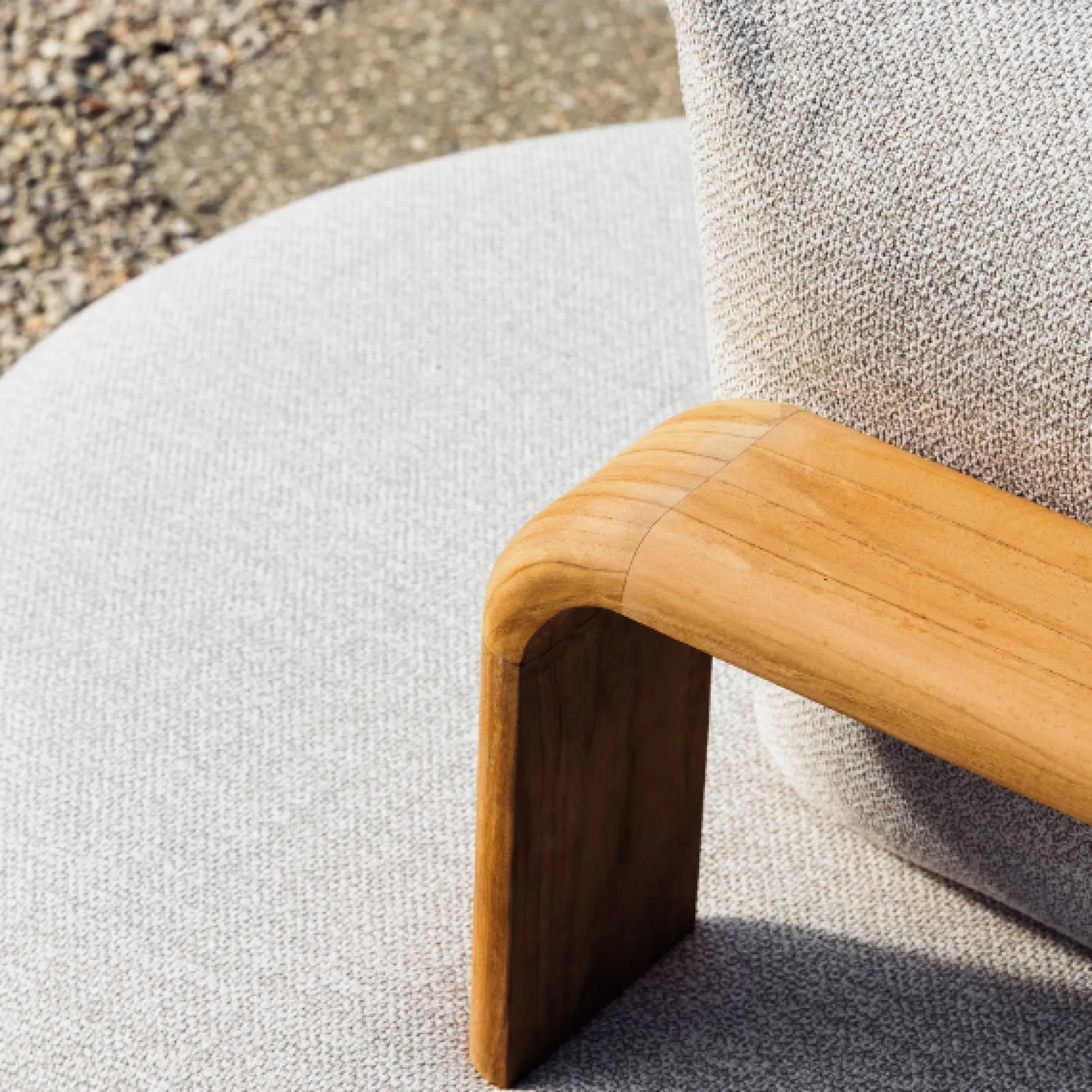 Eckbank Garten Mila Gescova - Textilene Beige 170x100x80 cm