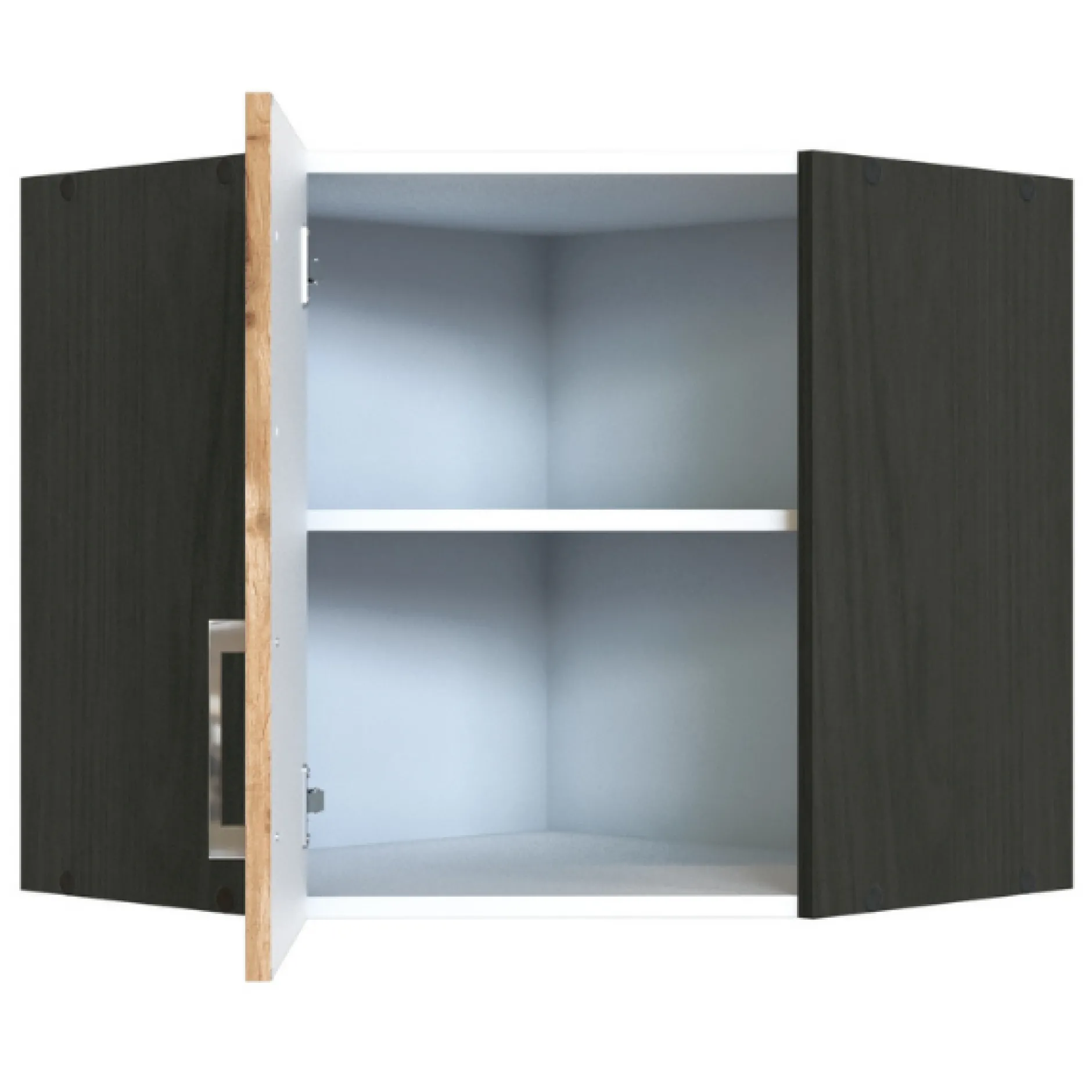 Eckschrank Sorrella 60cm 1 Tür - Eiche/Graphit
