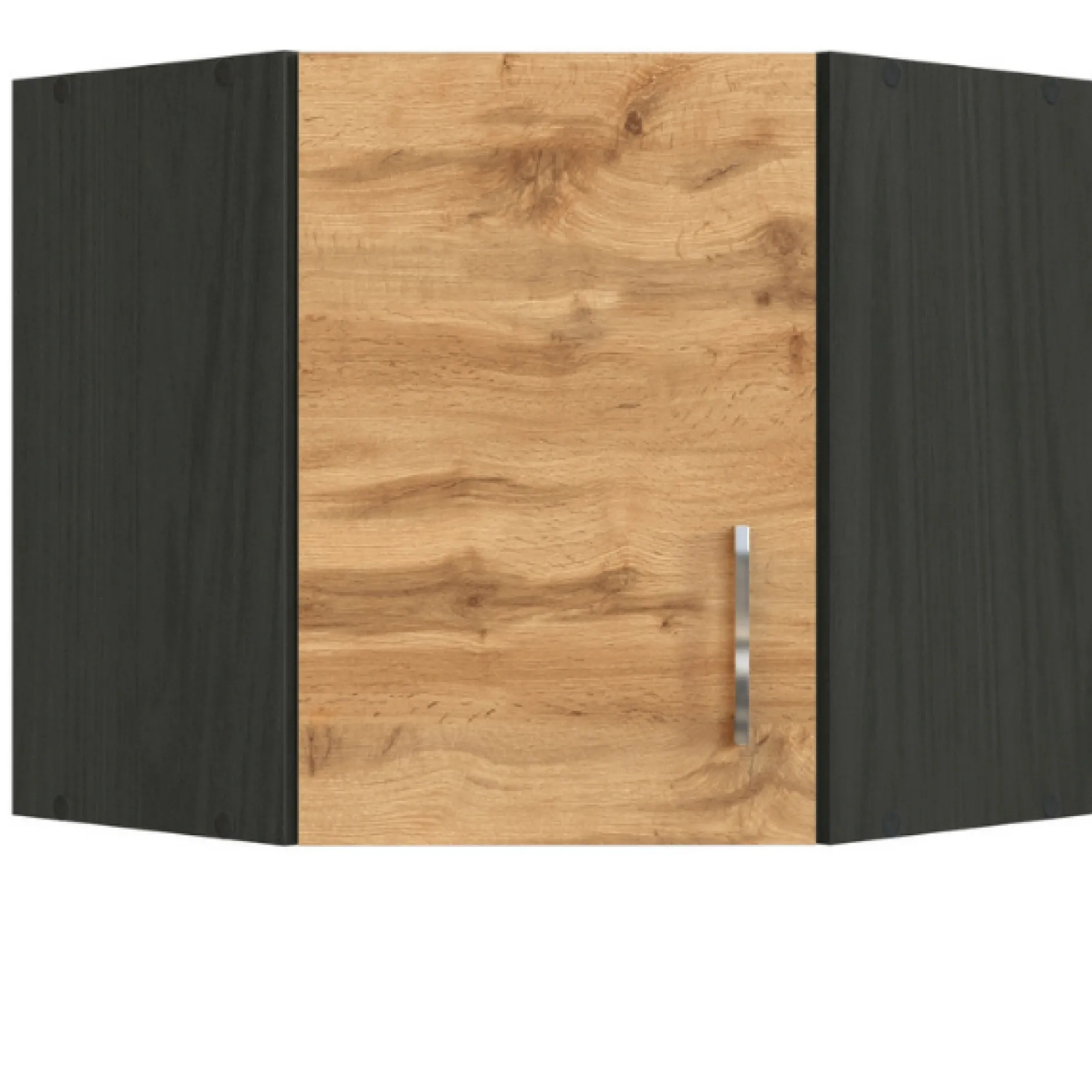 Eckschrank Sorrella 60cm 1 Tür - Eiche/Graphit