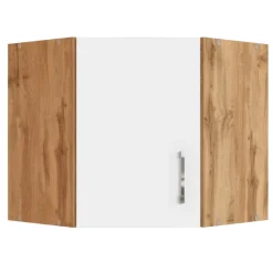 Eckschrank Sorrella 60cm 1 Tür - weiß/Eiche