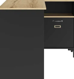 Eckschreibtisch Manchester | 136 x 88 x 73 cm | Eiche Helvezia Design