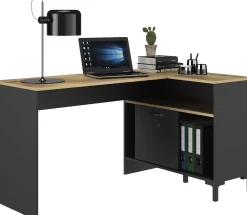 Eckschreibtisch Manchester | 136 x 88 x 73 cm | Eiche Helvezia Design