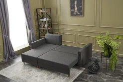 Ecksofa Balcab Home | 215 x 150 x 80 cm | Anthrazit