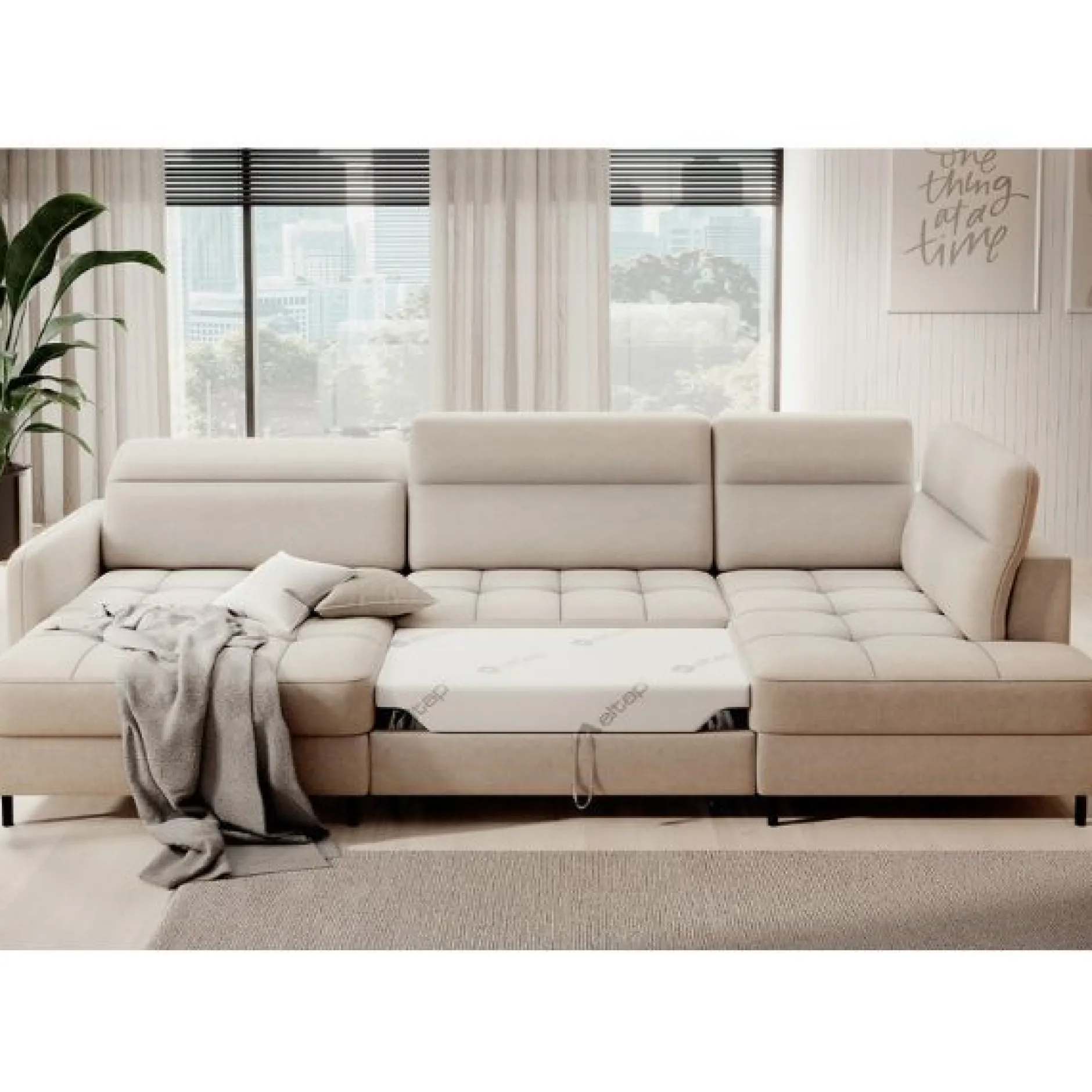 Ecksofa Bernardo | 306 x 165 x 100 cm | Beige