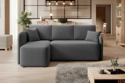 Ecksofa Henrichs | 206 x 150 x 89 cm | Dunkelgrau