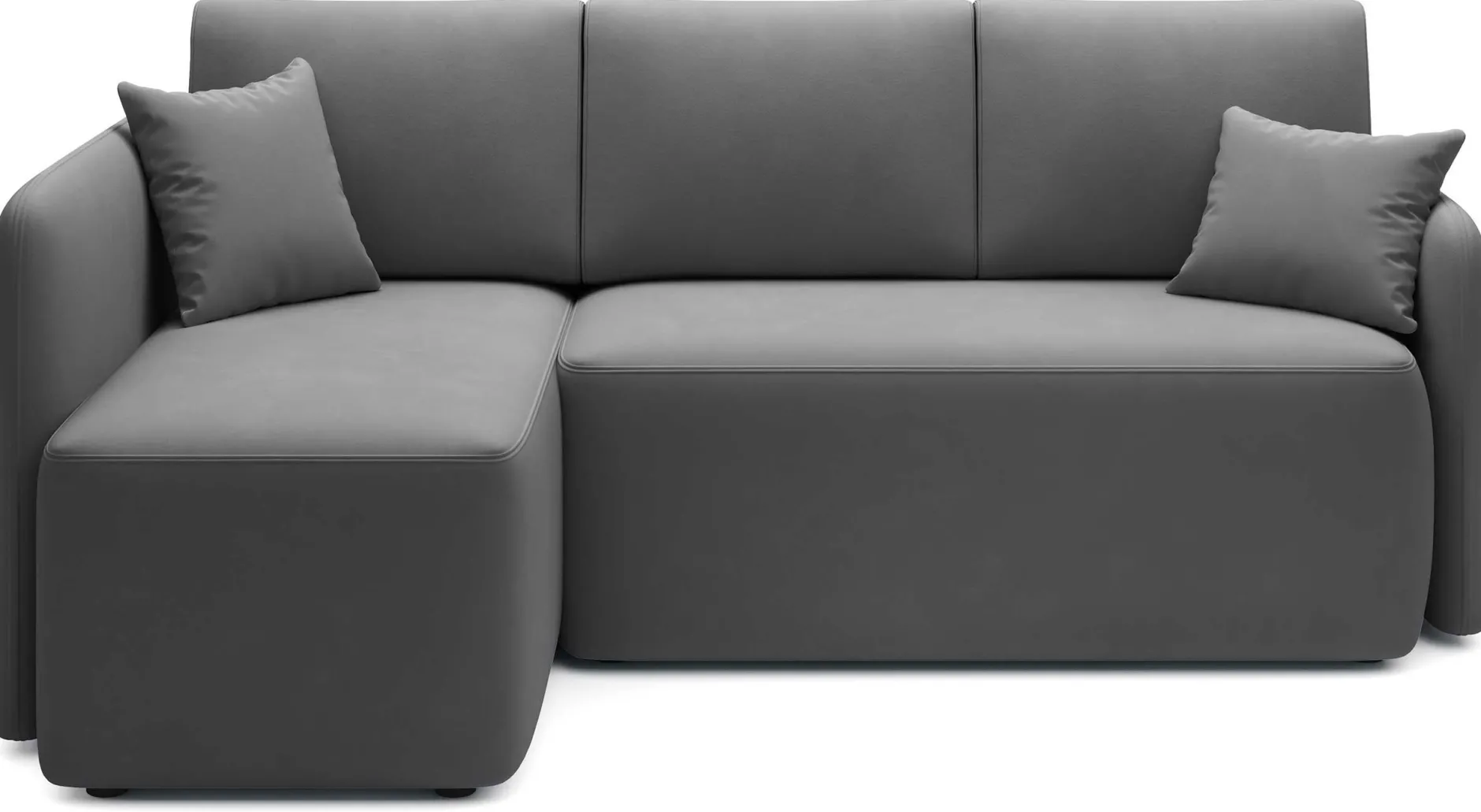 Ecksofa Henrichs | 206 x 150 x 89 cm | Dunkelgrau
