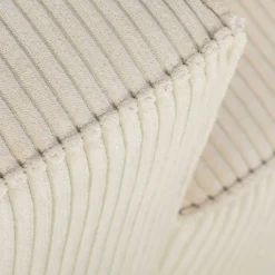 Ecksofa Josh rechts - mit Stauraum - beige gerippter Samt