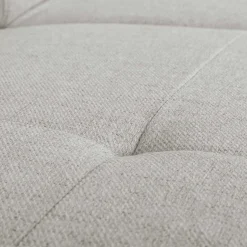 Ecksofa Kelio links - verstellbare Kopfstütze - grauer Stoff
