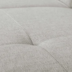 Ecksofa Kelio rechts - verstellbare Kopfstütze - grauer Stoff