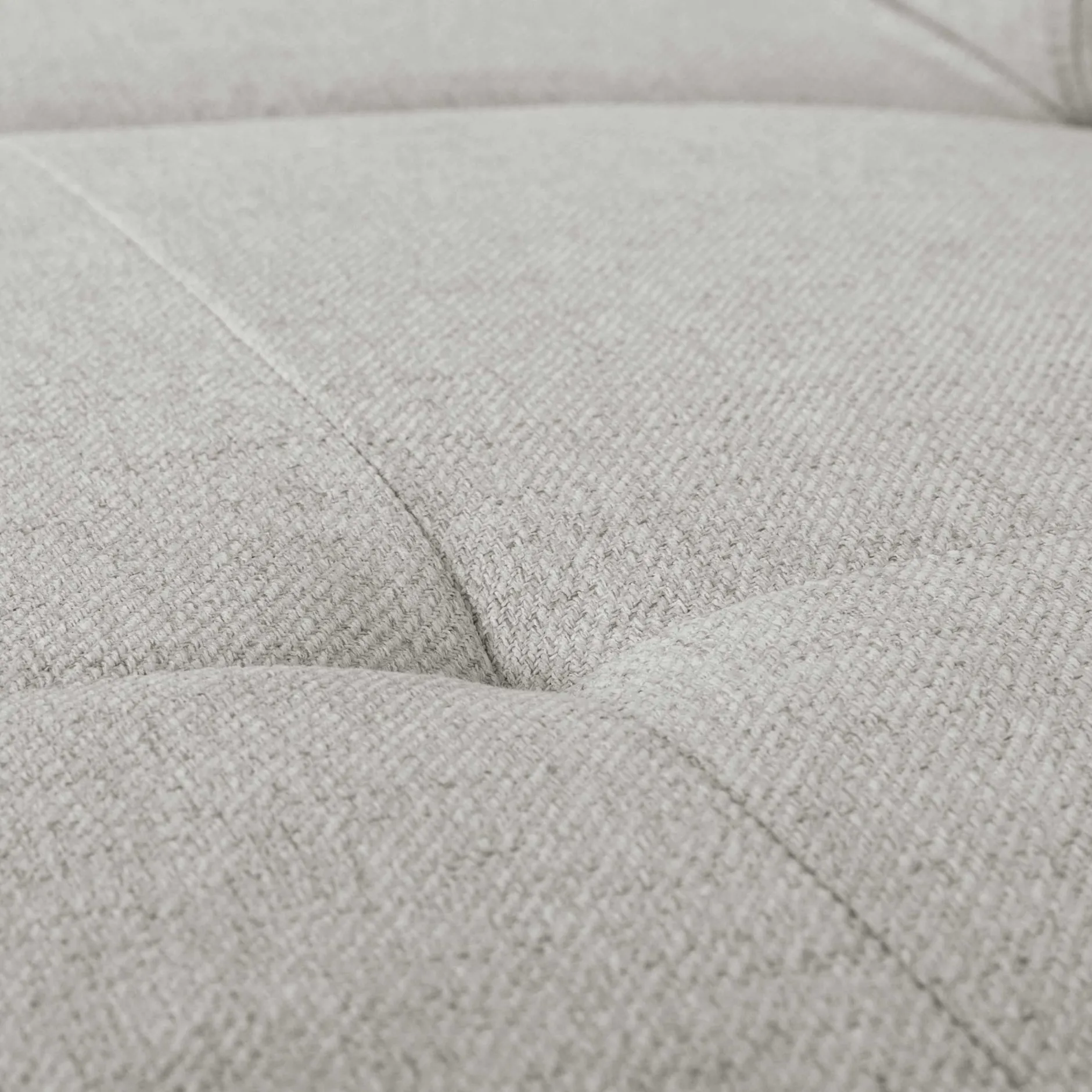 Ecksofa Kelio rechts - verstellbare Kopfstütze - grauer Stoff