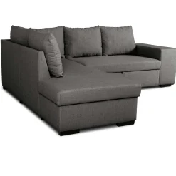 Ecksofa Mitchell links - mit Stauraum - anthrazit