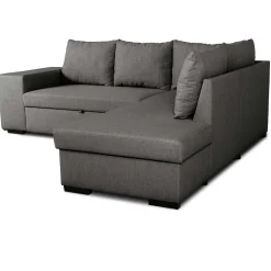 Ecksofa Mitchell rechts - mit Stauraum - anthrazit